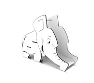 SOLO elefantrutschkana med HPL-plattformar ytmontering
