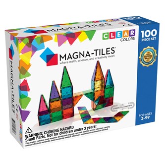 Magna-Tiles Transparenta, 100 delar